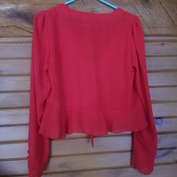 Vibrant red tie top - Picture 2 of 5